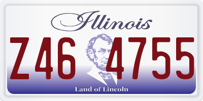 IL license plate Z464755