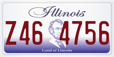 IL license plate Z464756