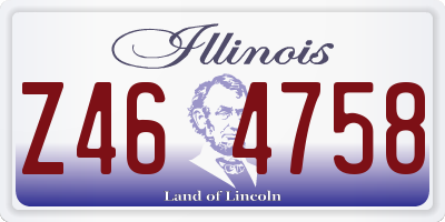 IL license plate Z464758