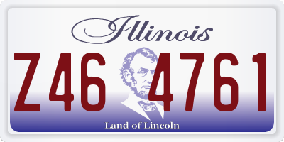 IL license plate Z464761