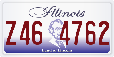 IL license plate Z464762