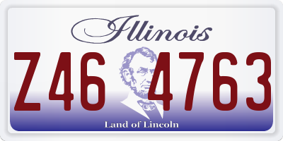 IL license plate Z464763