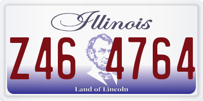 IL license plate Z464764