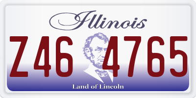 IL license plate Z464765