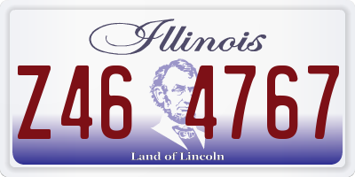 IL license plate Z464767