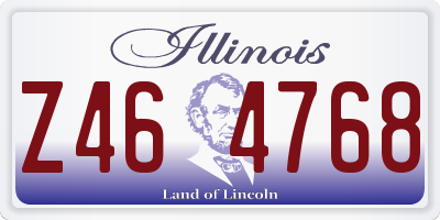 IL license plate Z464768