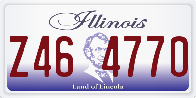 IL license plate Z464770