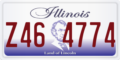 IL license plate Z464774