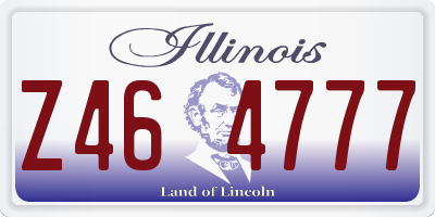 IL license plate Z464777
