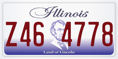 IL license plate Z464778