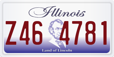 IL license plate Z464781
