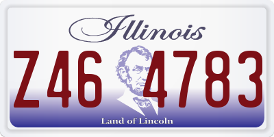 IL license plate Z464783