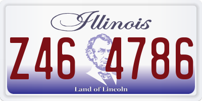 IL license plate Z464786