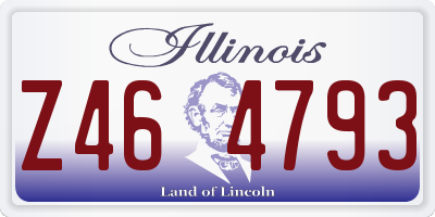 IL license plate Z464793