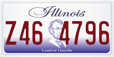 IL license plate Z464796