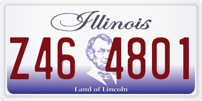 IL license plate Z464801