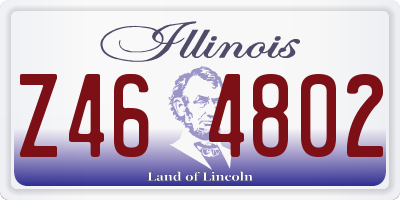 IL license plate Z464802