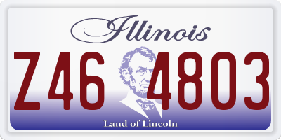 IL license plate Z464803
