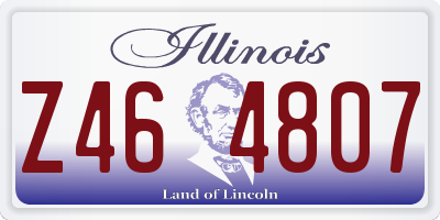 IL license plate Z464807