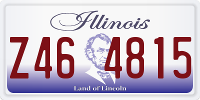 IL license plate Z464815