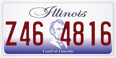IL license plate Z464816