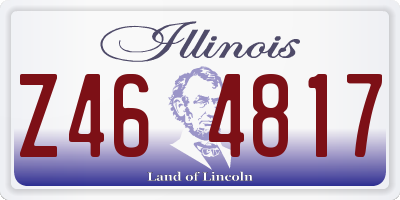 IL license plate Z464817