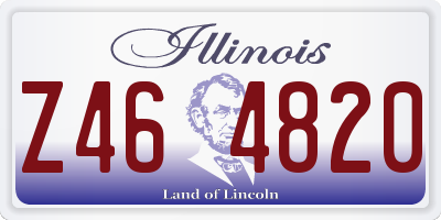 IL license plate Z464820