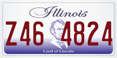 IL license plate Z464824