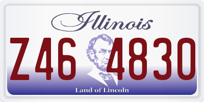 IL license plate Z464830