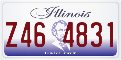 IL license plate Z464831