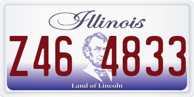 IL license plate Z464833