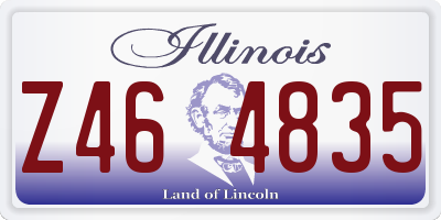 IL license plate Z464835
