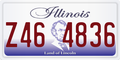 IL license plate Z464836