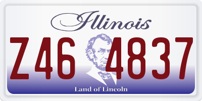 IL license plate Z464837