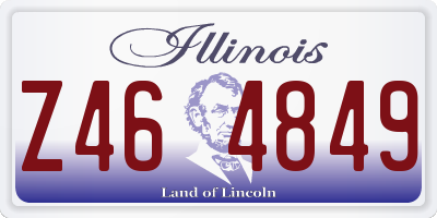 IL license plate Z464849