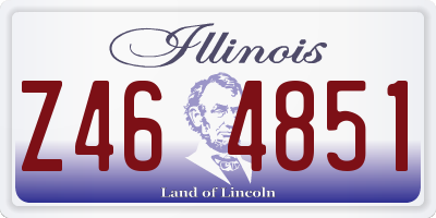 IL license plate Z464851