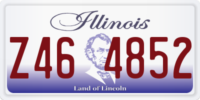 IL license plate Z464852