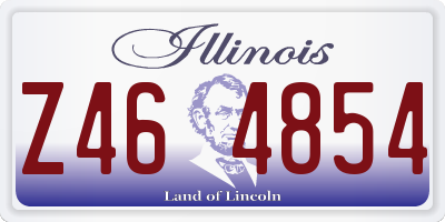IL license plate Z464854