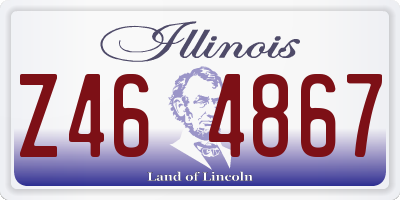 IL license plate Z464867