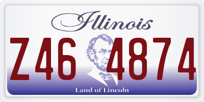 IL license plate Z464874