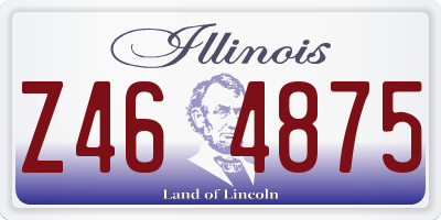 IL license plate Z464875