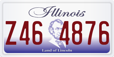 IL license plate Z464876