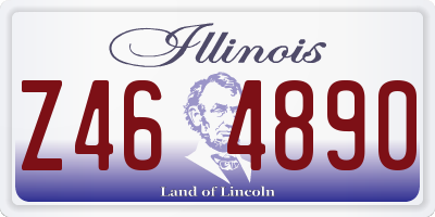 IL license plate Z464890