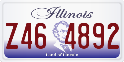 IL license plate Z464892