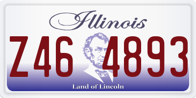 IL license plate Z464893