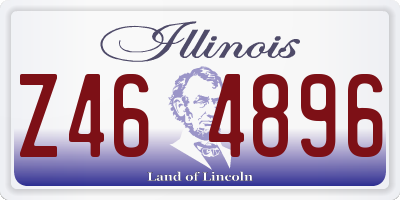 IL license plate Z464896