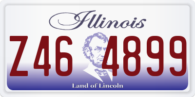 IL license plate Z464899