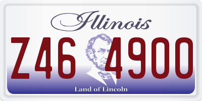 IL license plate Z464900