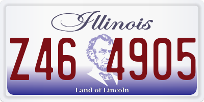 IL license plate Z464905