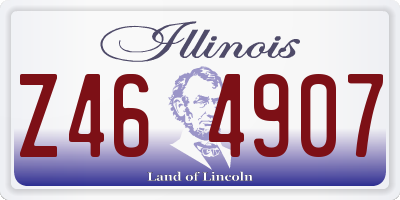IL license plate Z464907
